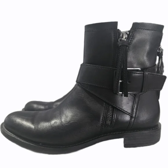 Ladies Ecco Sartorelle 25 Black Leather Ankle Boots - Picture 1 of 7